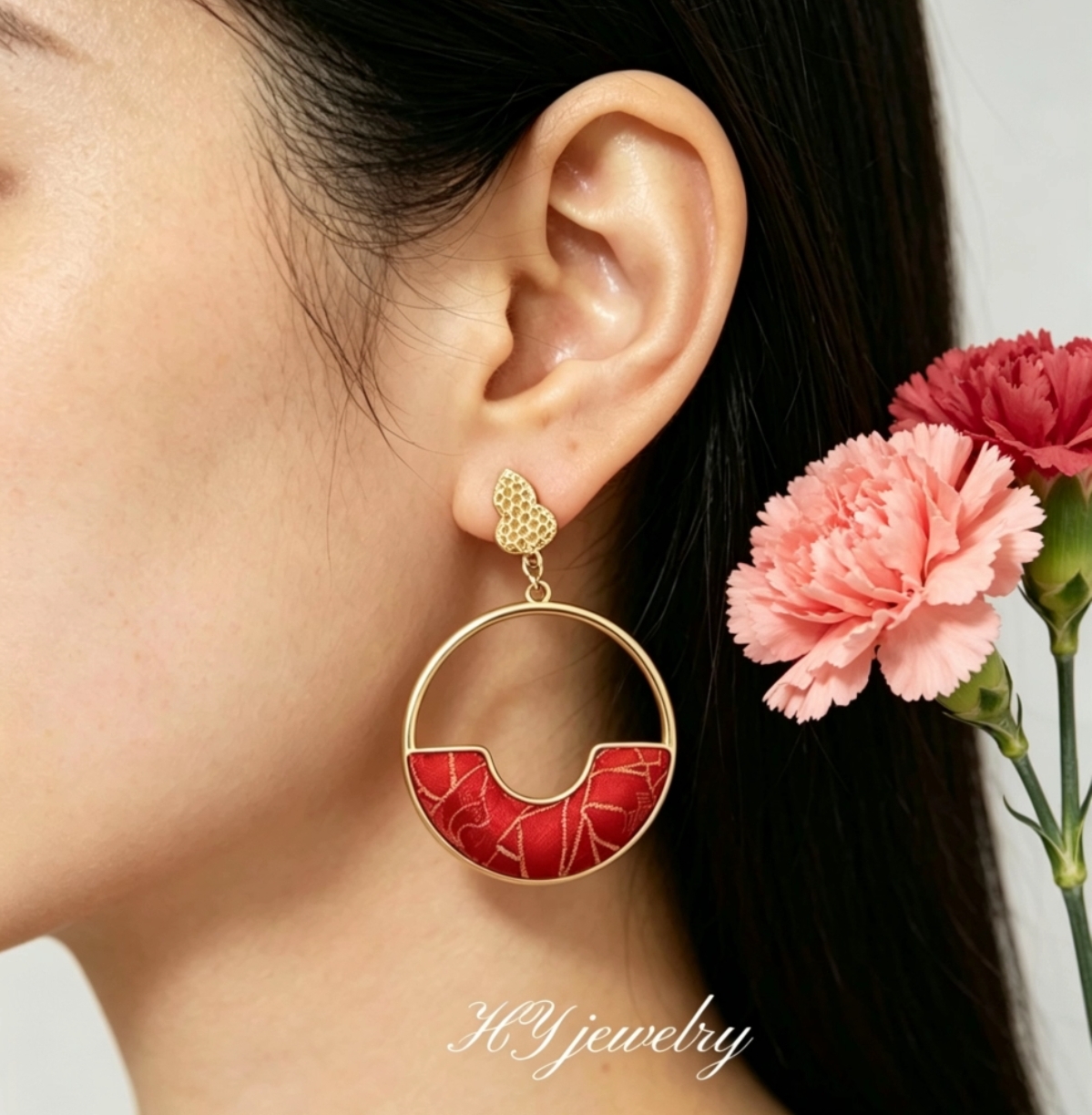 earring red earring red