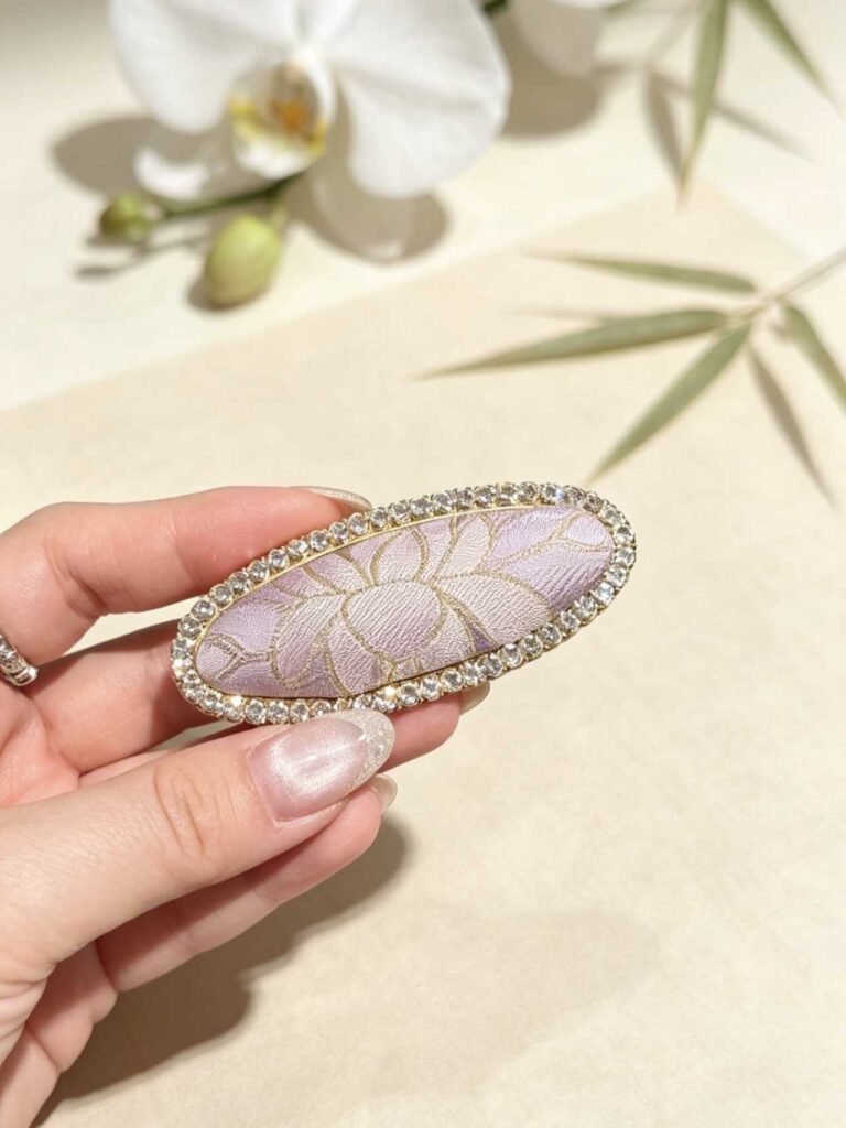 Handmade Purple Crystal Hair Clip fc60e88fca2c226b50d703ef711f81e9